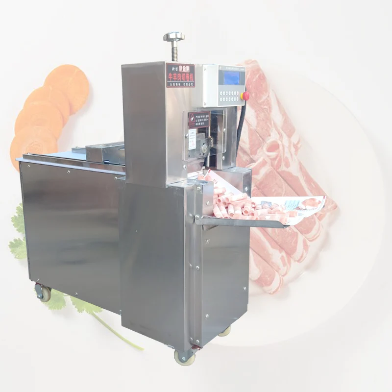 

Meat Slicer Commercial Automatic Stainless Steel Slicer High-Power Beef Mutton Roll Sliced Electric Meat Planer