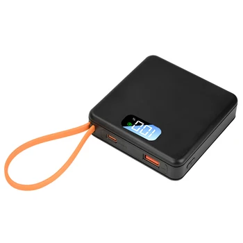Power Bank fai-da-te 18650 Batteria portatile rimovibile senza saldatura 22,5 W Ricarica rapida Modulo ricaricabile 10000 mAh con display LCD