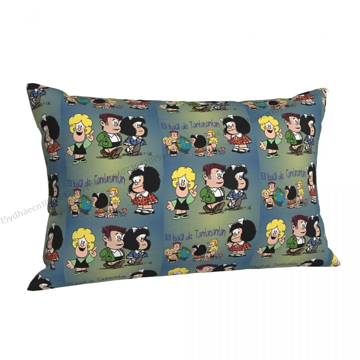 Funda de almohada de abrazo de dibujos animados Humoriste, Mafalda Quino Comics, mochila, Cojines estampados para dormitorio, fundas de almohada decorativas para coche