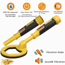 Multifunctional 2 in 1 60m Underwater Metal Search Detector Pulse Pinpointer Induction Diving Treasure IP68 Waterproof Handheld
