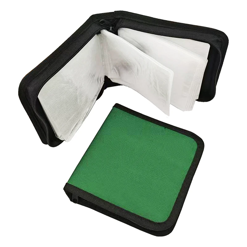 Deluxe Oxford Cloth CD/DVD Organizer Handbag with 40-Disc Capacity