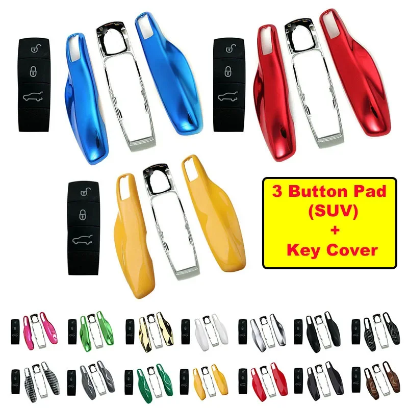 

Интеллектуальный Автомобильный ключ дистанционного управления чехол для брелока Key Shell SUV Pad для Porsche Panamera Spyder Macan Boxster Cayman Cayenne 911 970 981 991