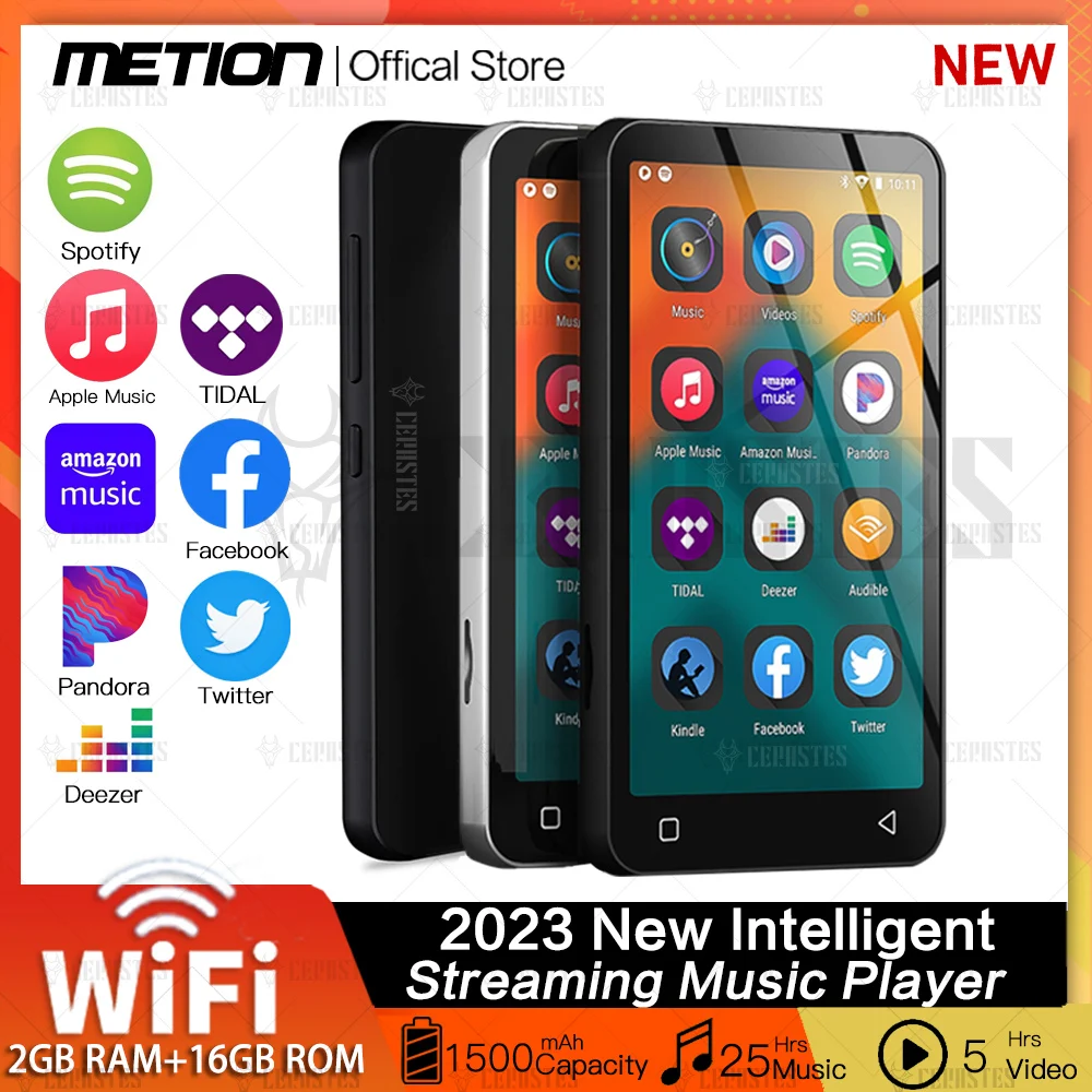 2023 NEW WiFi MP4 Player Bluetooth MP3 Player HiFi Sound Music Walkman  FM/Recorder/Browser/Support Max 512GB/Portable Mp3 плееры