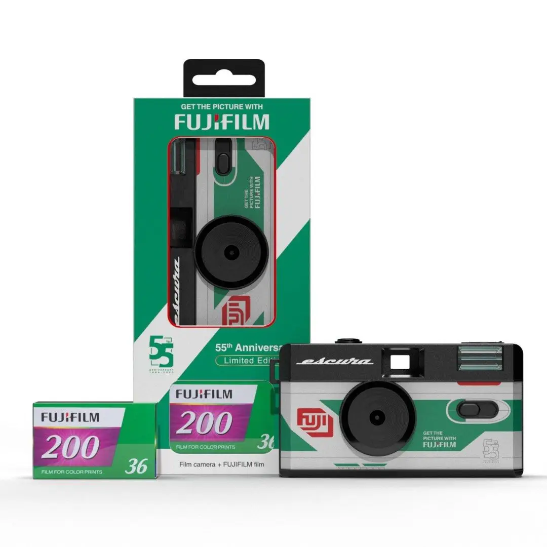 

Fujifilm 55th Anniversary Limited Edition Film Camera Set (Comes with One 35mm Camera + 1 Roll Film + 1 Shopping Bag)