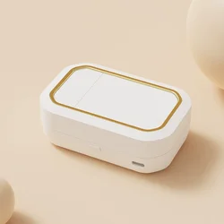USB Rechargeable Sonic Contact Lens Cleaner - Quick, Effective, and Comfortable Lens Care (White)