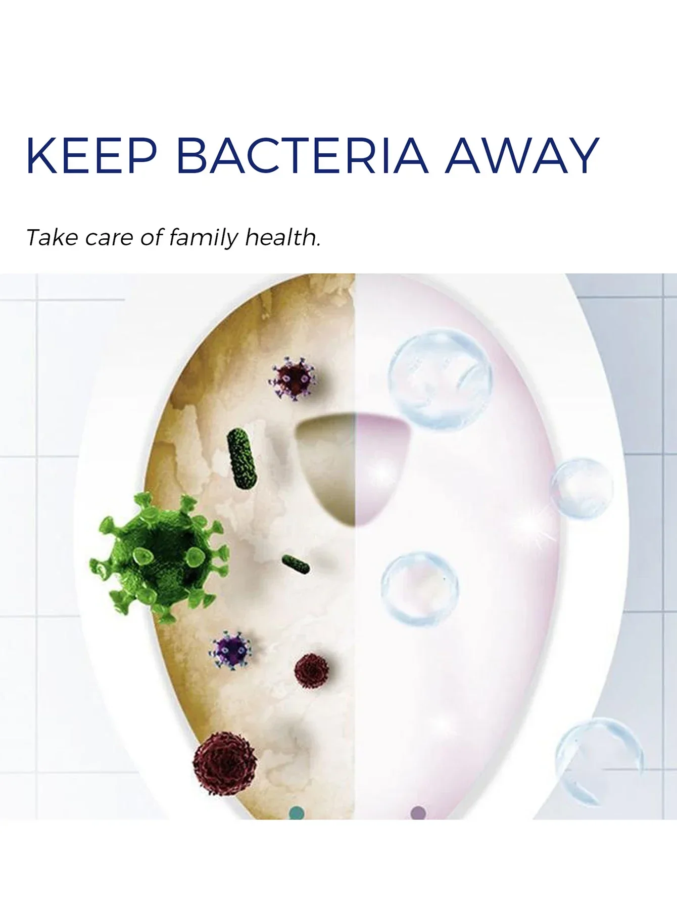 Description Picture 4 of itemRose Toilet Cleaner Eliminate Urine Full-Automatic ToiletCleaner Gel - Household Toilet Cleaner Bottle