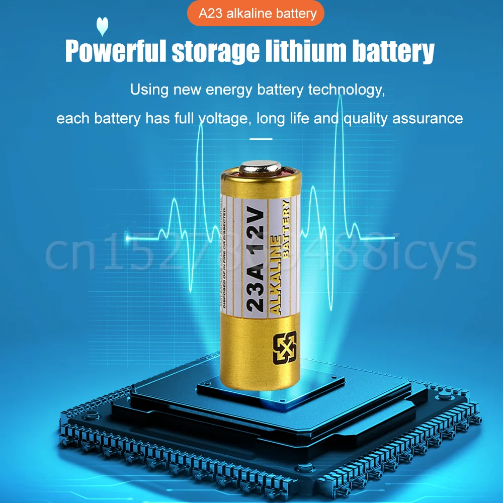 12V 23A Alkaline Battery 23GA 21/23 A23 A23S E23A EL12 MN21 MS21 V23GA L1028 RV08 GP23A For Doorbell Remote Toys Dry Cell 2PCS Alkaline Battery Disposable Battery