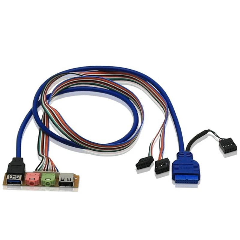 

USB 2.0+ 3.0 Port Chassis PC Computer Front Panel Replace Cable 70cm
