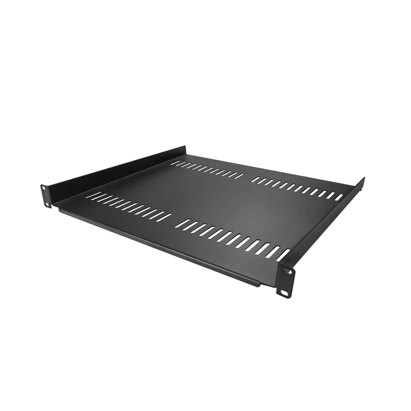 1U Server Rack Mount Shelf Vented Cantilever Tray For 19Inch Network Equipment Rack & Cabinet, Durable