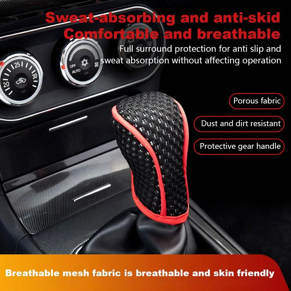 

Car Shift Knob Cover Gear Shift Non Slip Grip Handle Universal Car Covers Interior Automatic Protective Gear Accessories O4L3