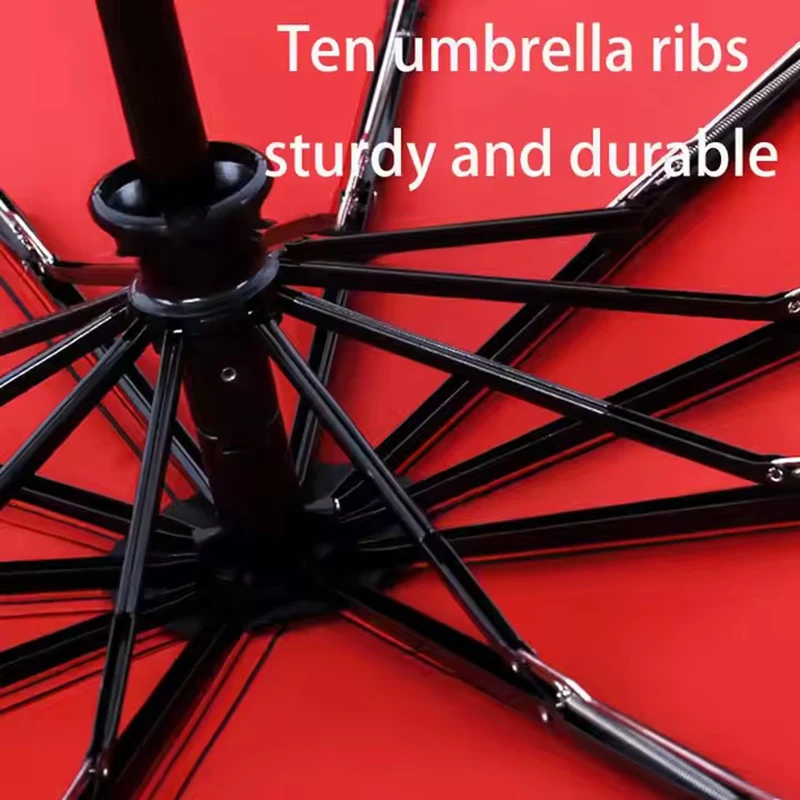 Windproof Double Layer Resistant Umbrella Fully Automatic Rain Men Women 10K Strong Luxury Business Male Large Umbrellas Parasol 5