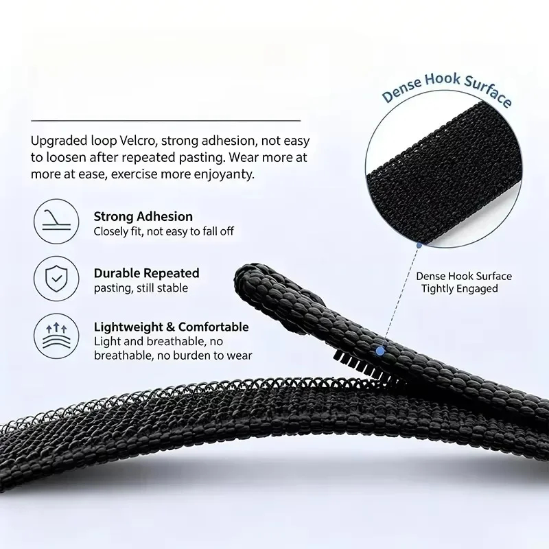 Nylon Air Breathable Braided Wristband with Buckle - Premium Replacement Watch Strap Accessories