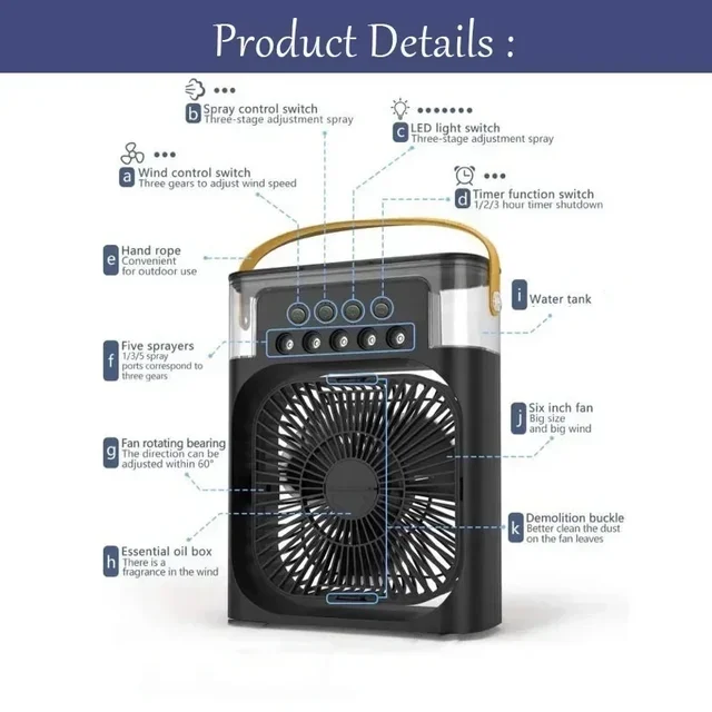 Portable 3-in-1 Air Cooler 5