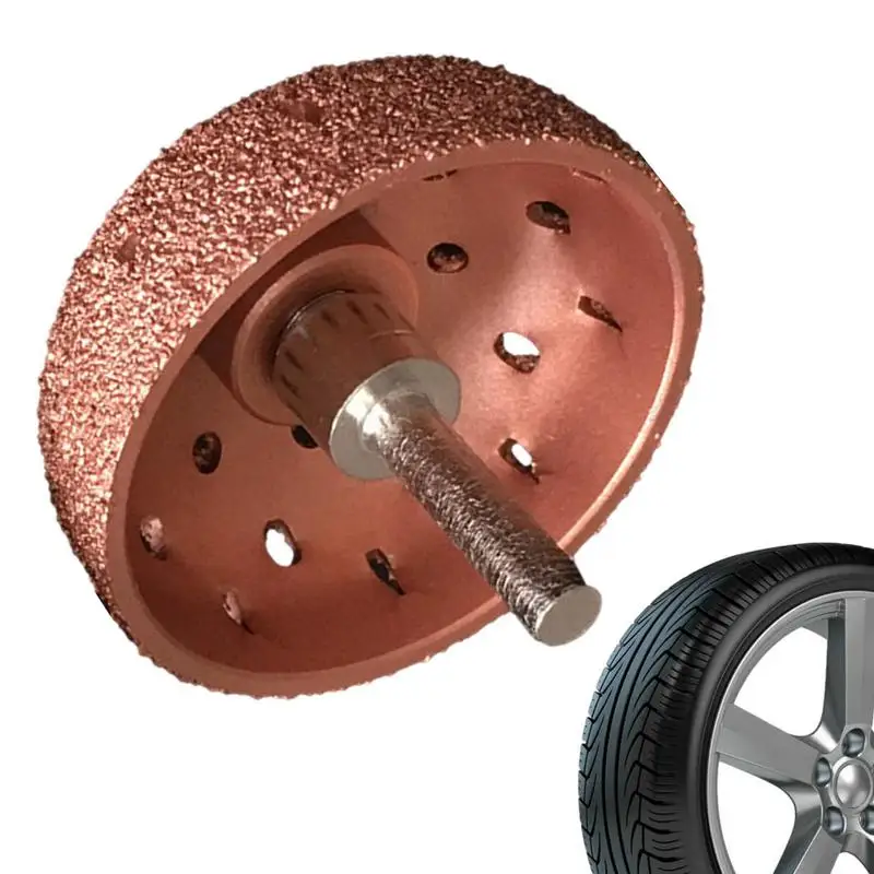 

Grinding Head Tire Polished Ball 70 Grits Tungsten Steel Bowl Type Grinder Buffing Wheel Coarse Grit Tire Buffer For Vehicle