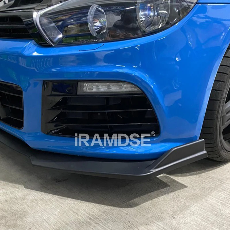 Car Bumper Guards Front Bumper Spoiler Protector Plate Lip Splitter Body Kit Carbon VW Scirocco R 2009-2014
