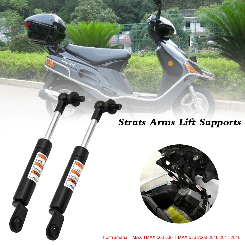 

2pcs Motorcycle Struts Arms Lift Supports Shock Absorbers Lift Seat for Yamaha T MAX TMAX 500 530 T-MAX 530 2008-2018 2017 2016