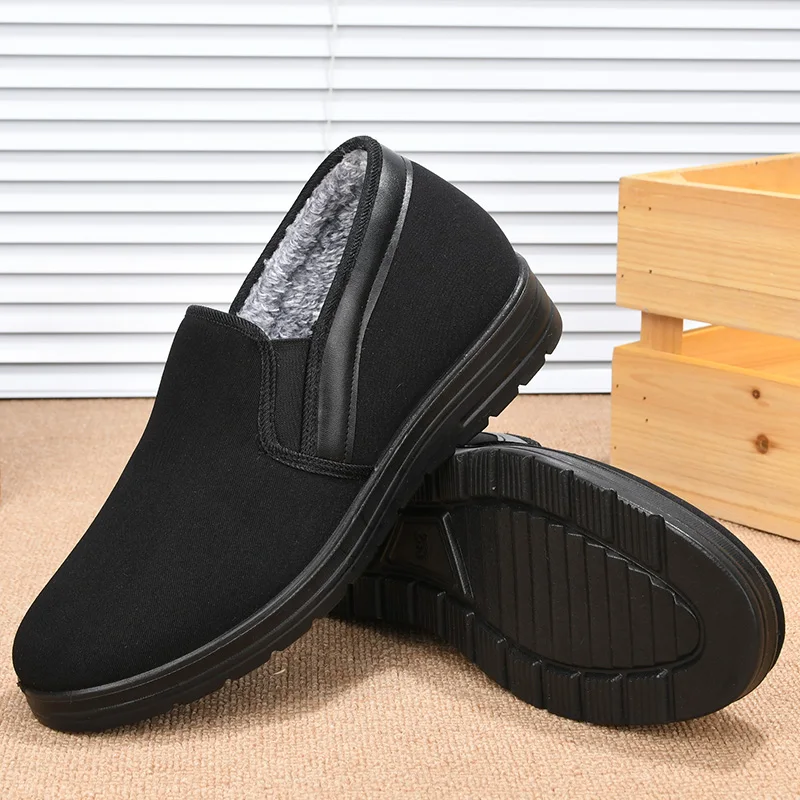 Winter Cotton Boots For Men Warm Fur Soft Male Platform Snow Boots Man Ankle Boot Winter Men's Sneakers Plus Casual Man Shoes