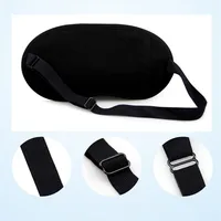 Черная затемняющая маска для глаз с милым выражением для женщин и девочек, мужчин, офис, путешествия, незаменимый подарок, унисекс, забавная мультяшная маска для сна, время сна, маска для глаз — изображение 4