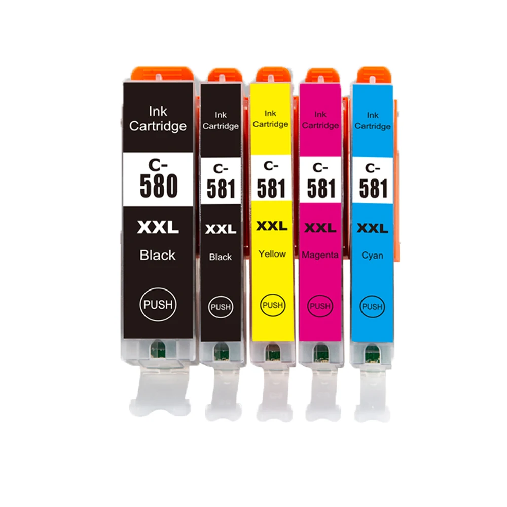 Cartucho de Tinta Compatível para Canon Pixma Tr7550 Tr8550 Ts705 Ts6350 Ts6351 Ts8150 Ts8251 Ts8350 Ts8351 Pgi580 Cli-581xl 580 - Imagem 6
