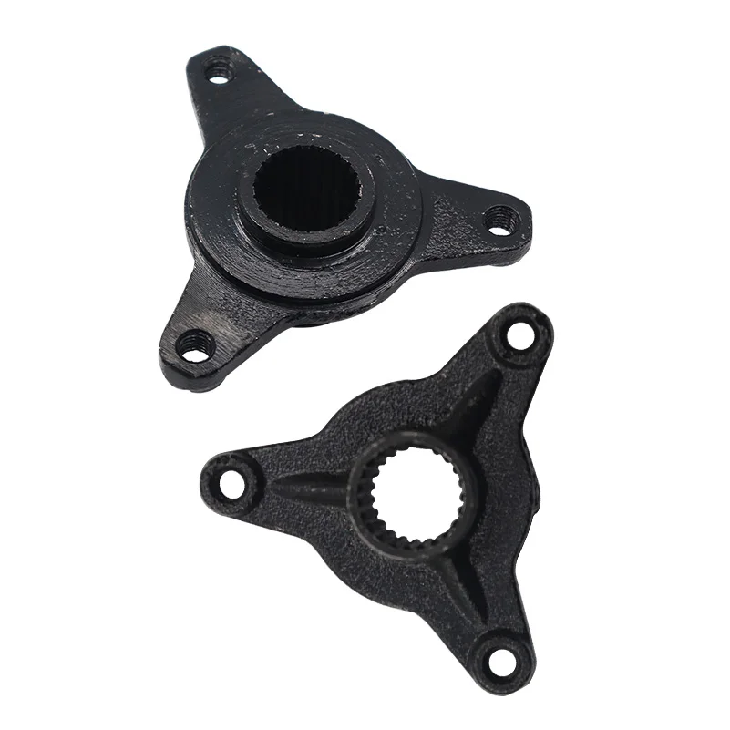 Suitable for ATV modified beach car, small bull wheel hub seat rear wheel drum core fixed seat 3 holes, 23 teeth rotating flange