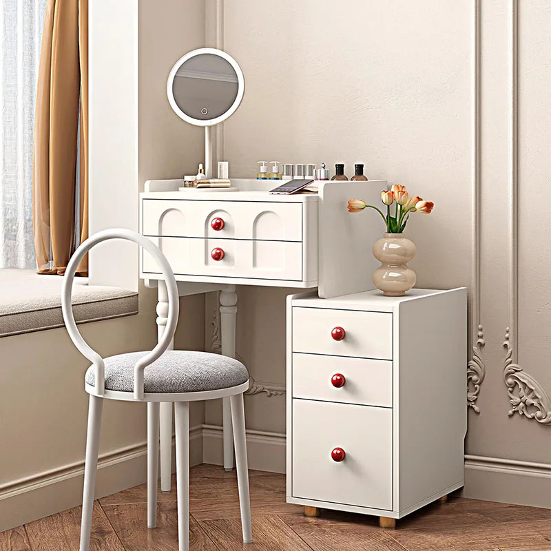 

White Living Room Makeup Table Modern Drawers Vanity Chair Filing Dressing Table Manicure Table Beauty Vestidores Room Furniture