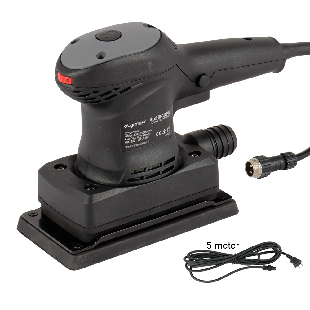 New Power Tools 280W 93*175mm Electric Random Orbital Sander With Sanding Papers