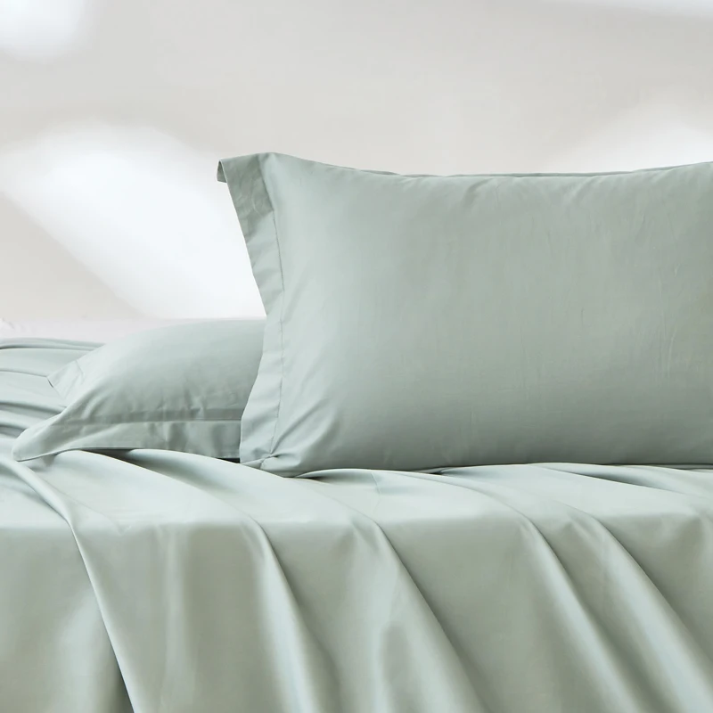 כיסוי כרית מכותנה אורגנית מצרית מפוארת עם כרית ארוכה מבד כותנה 800TC סאטן רך וחלק כיסויי כריות למיטה