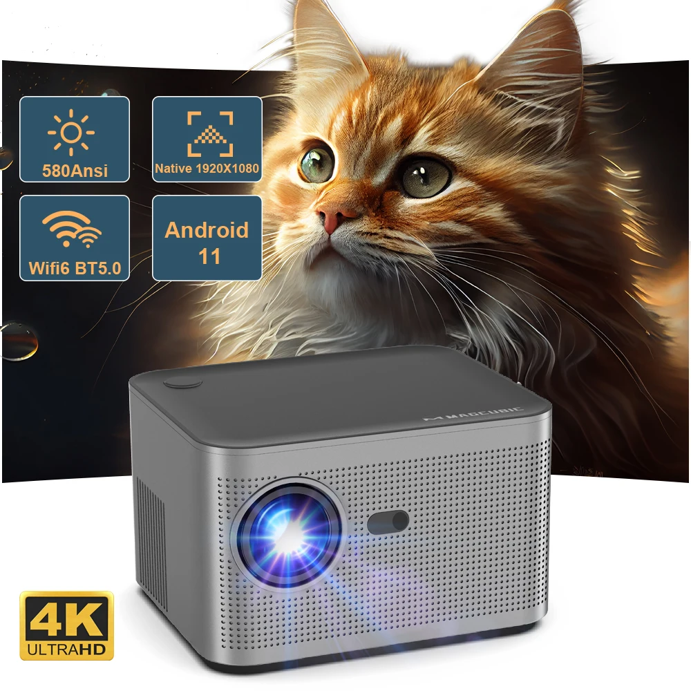 Breathtaking 4K home cinema experience: Discover the Magcubic 4K Android 11  mini projector with Dual Wifi6 and 200 ANSI! Enjoy cinema everywhere –  TrendK