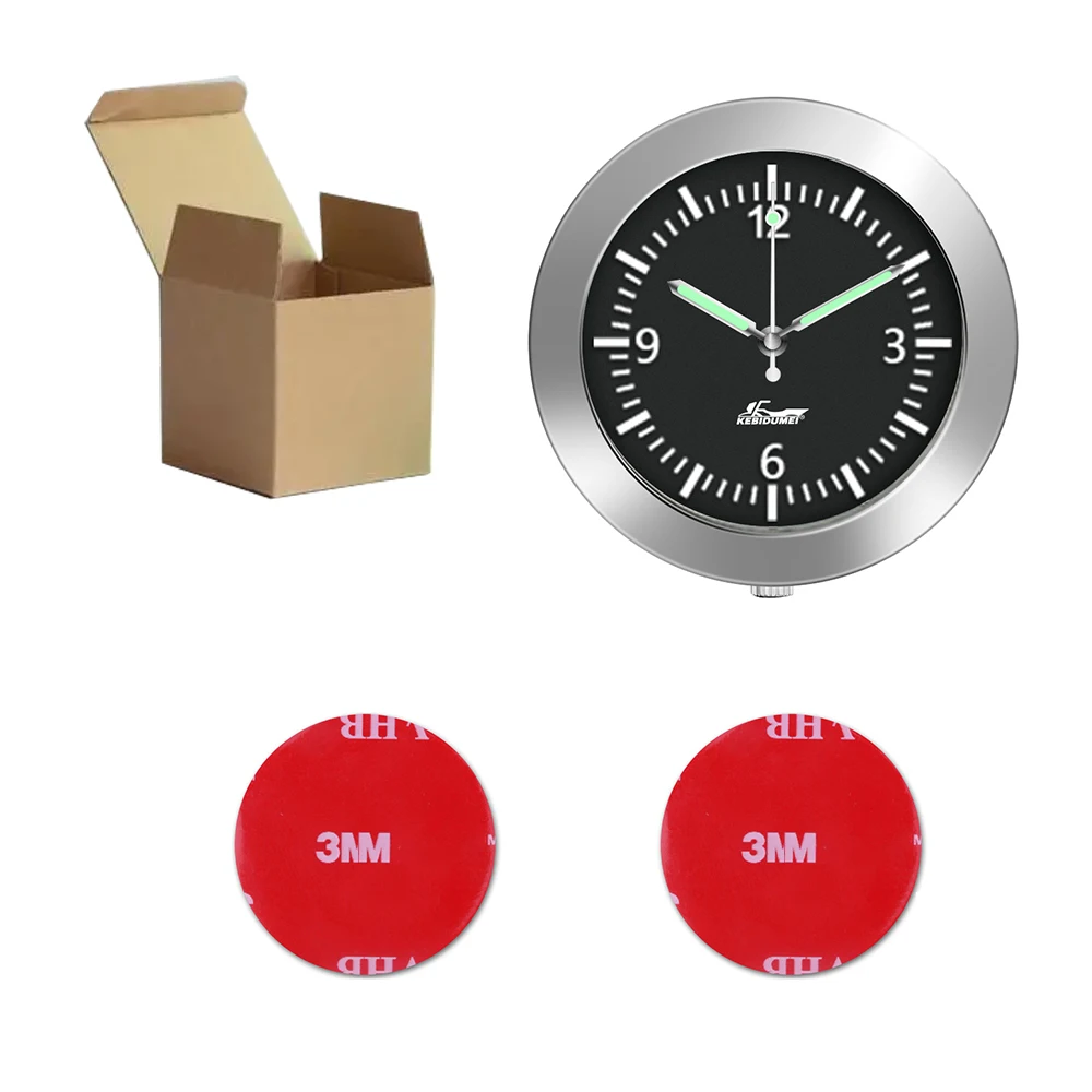 Get your own style now Baoblaze Car Dashboard Clock Table Classic Small Round Analog Quartz