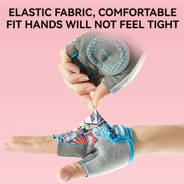 GTUBIKE Kids Half-Finger Cycling Gloves – Cute Dinosaur & Unicorn Design 2