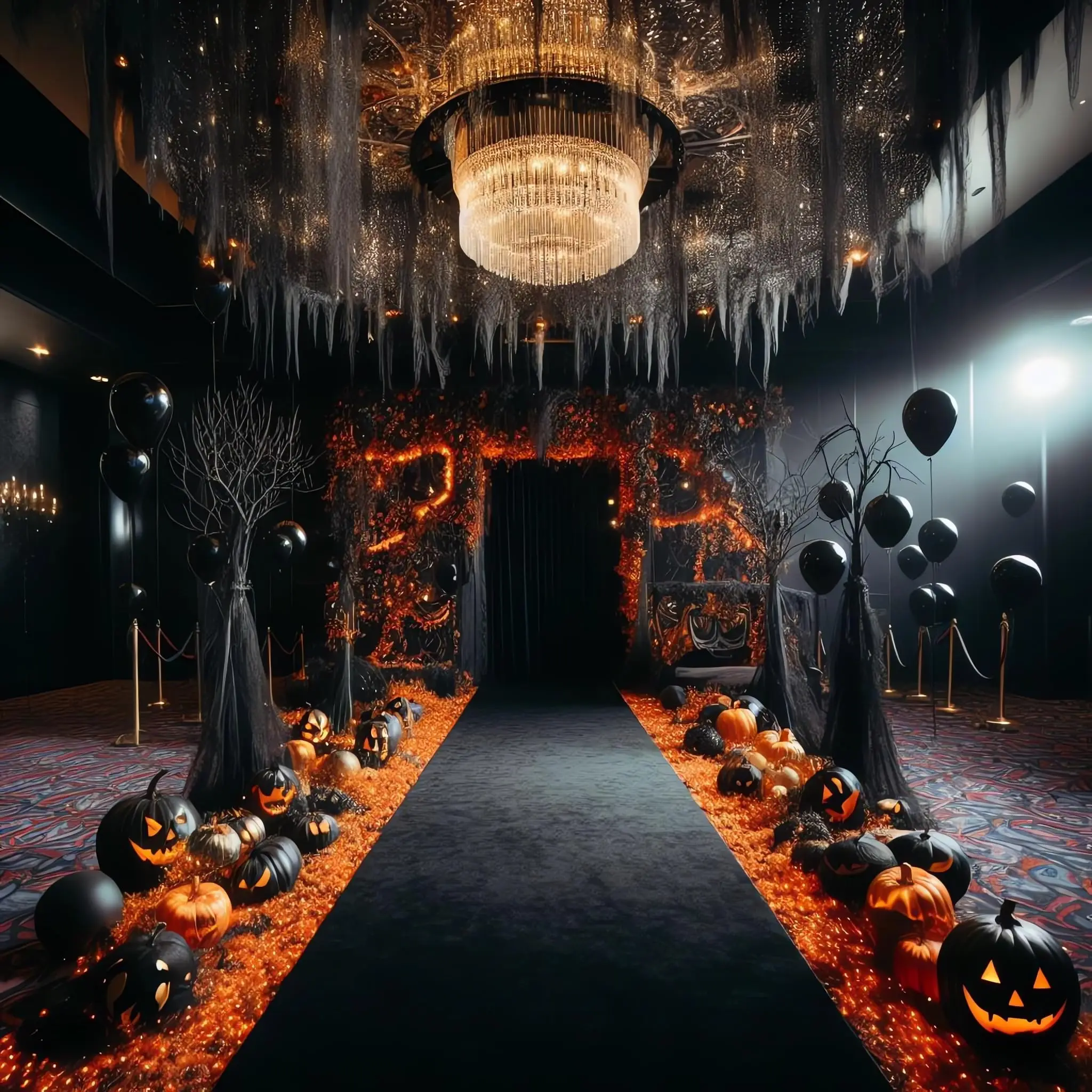Anti Slip Black Aisle Carpet, Wedding Ceremony, Entertainment Club Decoration, Banquet Party Decoration, Running Carpet