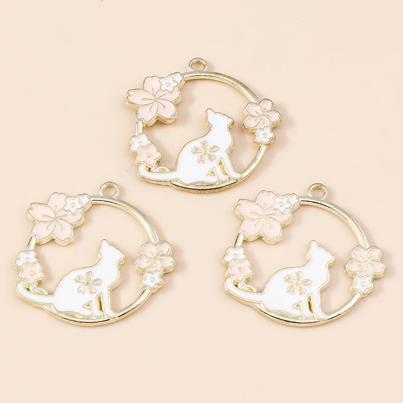 ZCSJD 50 stks 12 * 11mm Cartoon Leuke Kat Klauw Kat Acryl Kralen Voor Sieraden Maken Rechte Gat Losse Kraal Diy Oorbellen Armband Hanger