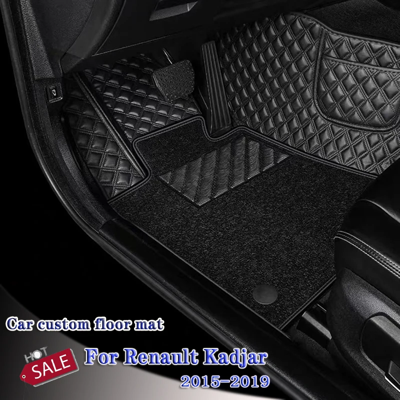 

For Renault Kadjar 2015 2016 2017 2018 2019 Car Floor Mats Custom Fit Leather Rugs Dash Carpets Car-styling Accessories
