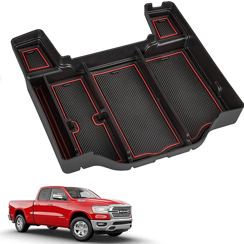 

Center Console Organizer Tray For Dodge RAM 1500 2500 3500 2024 2023 2022 2021 2020 2019 Armrest Storage Box Accessories