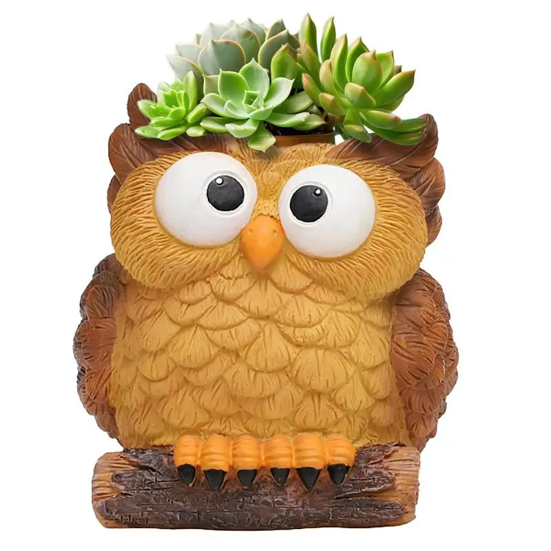 

Горшок для совы, суккулентов, держатель для кактуса в виде милых животных, креативный мультяшный горшок для ландшафта, суккулентов, новинка