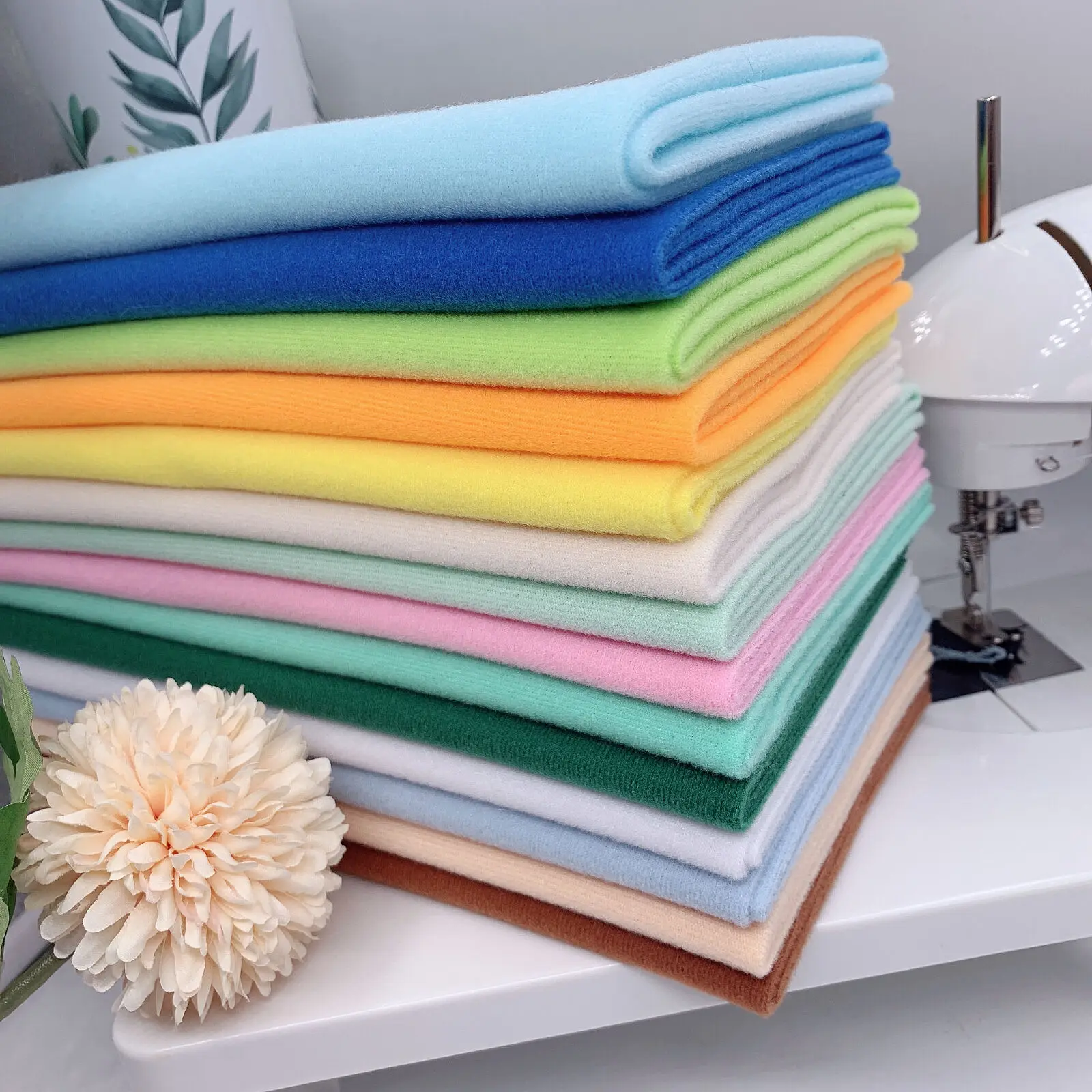 

New 14 Piece Combination Set Short Plush Fabric 45x45cm Artificial Plush Polyester Fiber DIY Clothing/toys Mink Plush Fabric