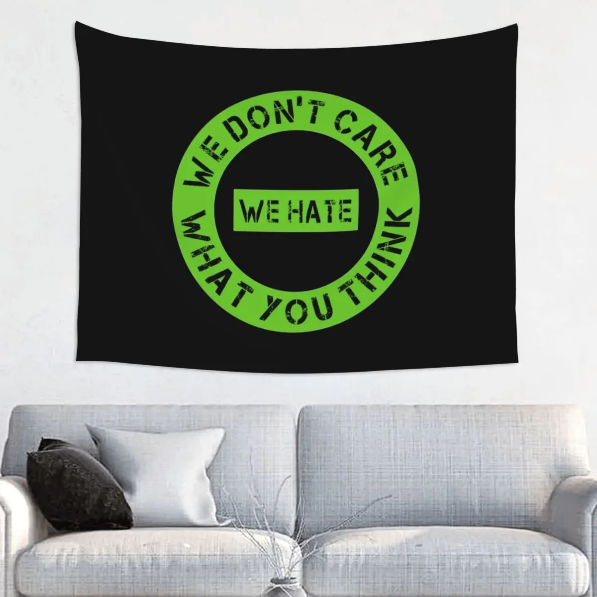 Type O Negative We Hate Everyone Tapestry Wall Hanging Hippie Fabric Tapestry Goth Music Fantasy Throw Rug Blanket Wall Decor