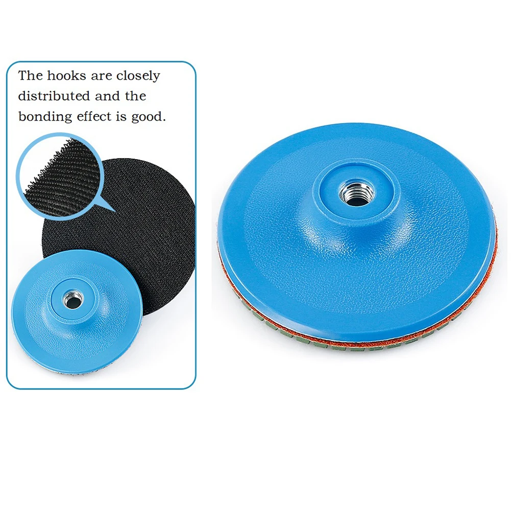 3/4inch Polishing Pad Sanding Disc Backing Pad Self-adhesive Disc Angle Grinder Tray M10-M16 Thread Blue/Black Polishing Discs moon new blue 4 layer metal alloy tobacco herb grinder 50mm 1 97 magnet closed