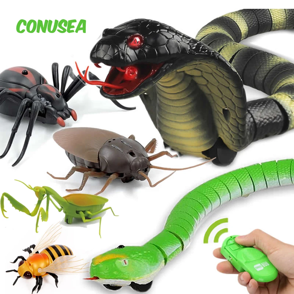 Creativity RC Remote Control Animal Insect Toy Kit for Child Kids Adults Cockroach Spider Ant Prank Jokes for Boys Pet Cat Dog 2
