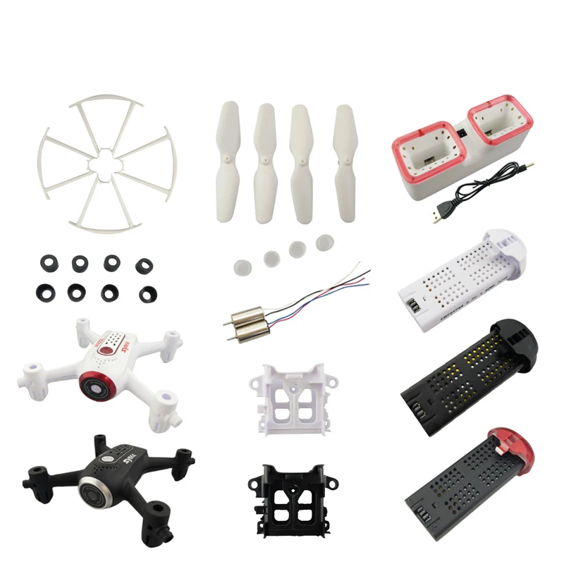 Syma X22 X22W Drone RC Quadcopter Spare Parts Battery Charger Blades Protective Frames Lampshade