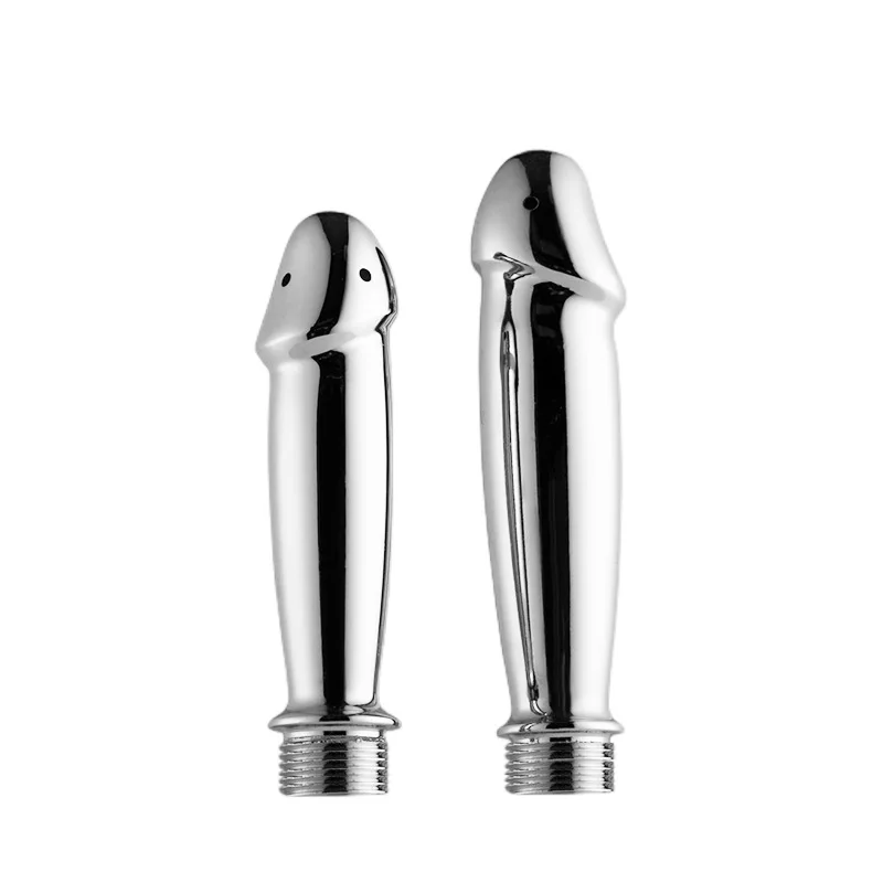 Metal Anal Cleaner Penis Head Aluminum Alloy Sausage Filler Back Court Cleaning Adult Anal Expansion Sex Toys