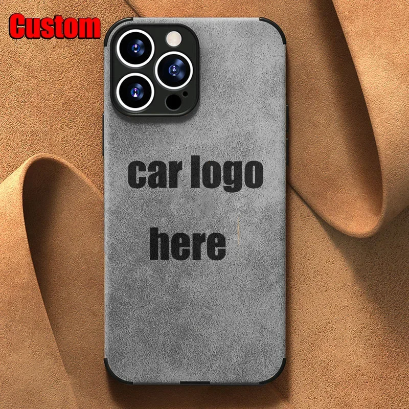 CustomLuxuryCarLogoEngravedCoverForIPhone1312111415ProMax