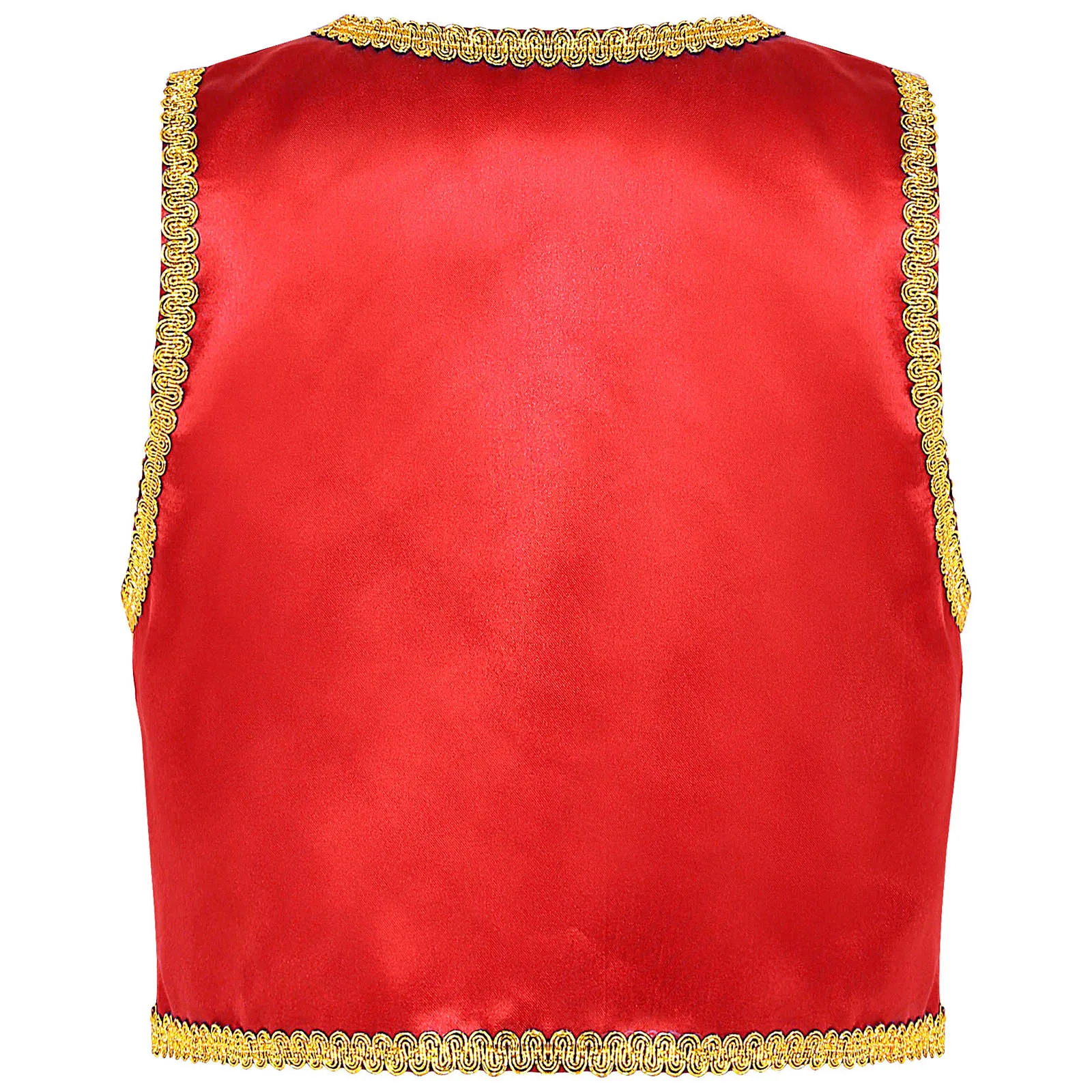 Boys Arabian Prince Cosplay Vest Waistcoat Costume 4-16Y kids vest boys arabian costume