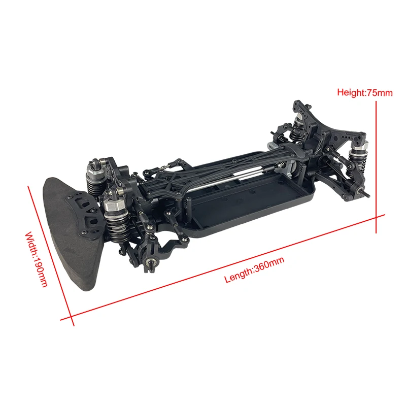 VRX Racing RH1026K 1/10 4WD RC Touring Kit - Sans Électronique