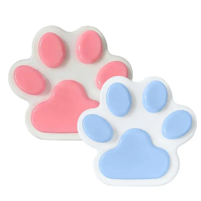 Cat Paw Squeeze Toy Large Squeeze Cat Paw Toys Silicone PVC Toys Sticky Soft Pinching Decompressing Toy for Stress Relief Cat Paw Squeeze Toy