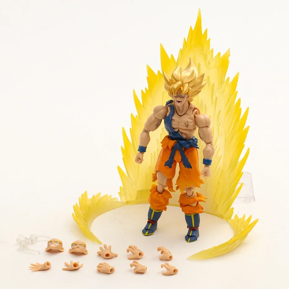 

SHF Dragon Ball Z Battle Damage Son Goku Action Figure PVC Anime Figurine Collection Model Comic Doll Toy