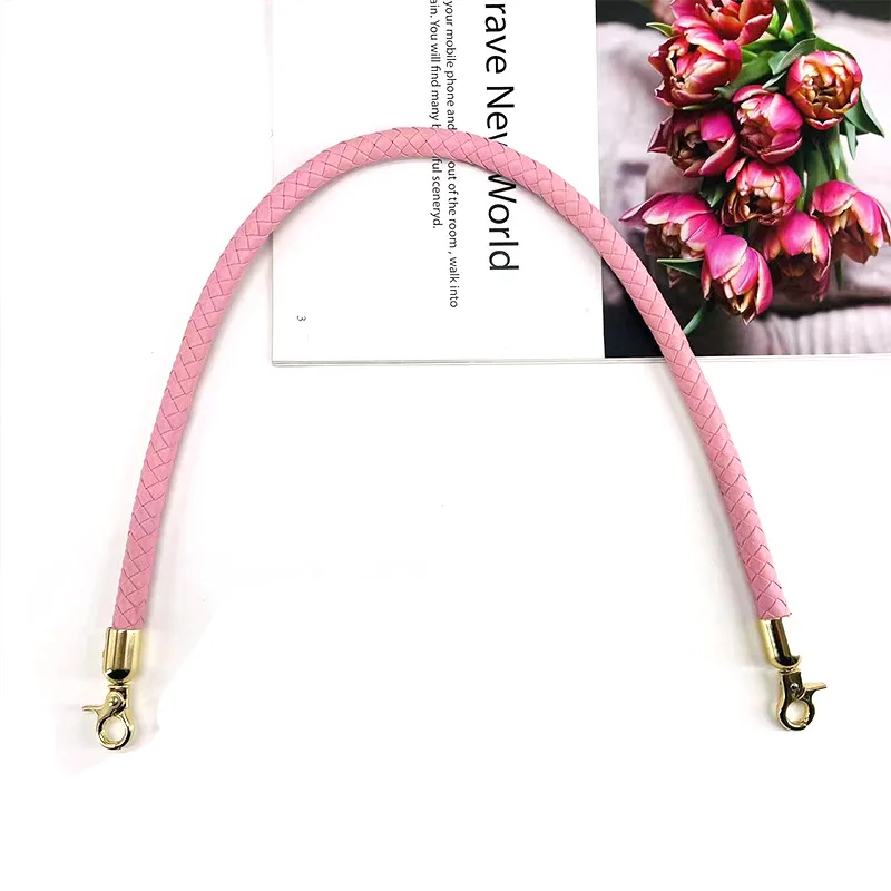 Elegant Braided PU Leather Shoulder Bag Strap - Durable DIY Replacement Handle