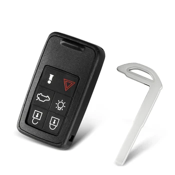 Chiave telecomando per Volvo S60 V60 S80 XC70 XC60 V70 2008-2017 3 Chiave telecomando per Volvo S60 V60 S80 XC70 XC60 V70 2008-2017 - KEYYOU per 5 6 pulsanti Remote Auto Key Shell Cover Case per Volvo S60 V60
