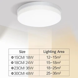 Ultra - Thin LED Ceiling Light with Adjustable Color Temperature (Cold White)