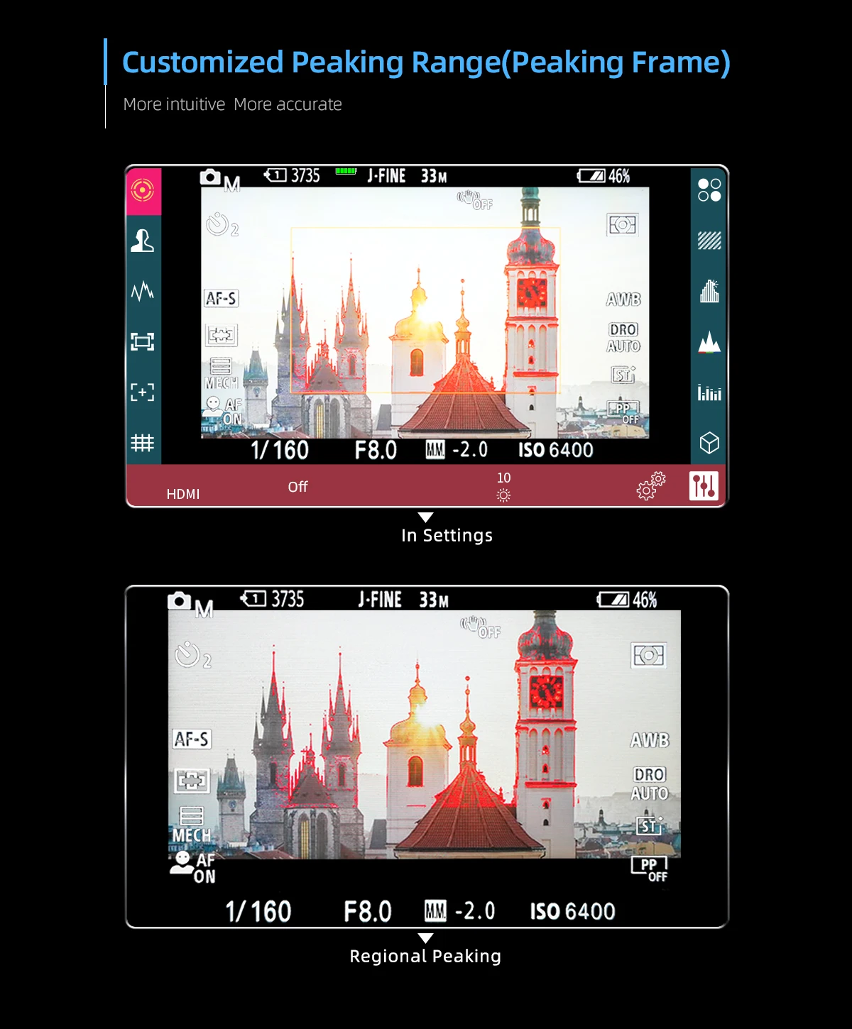 PT6 5.2 Inch Touchscreen Camera Field Monitor Live Streaming Assist Stretch Legs